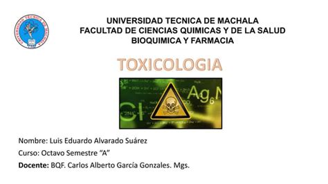 Clase De Toxicología 1 Ppt