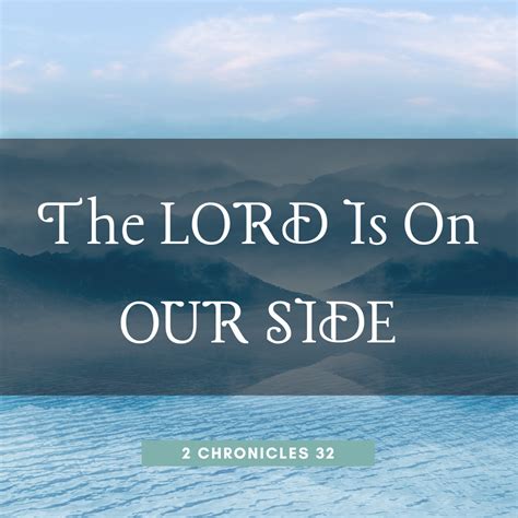 The Lord is On Our Side — Equipping Faith