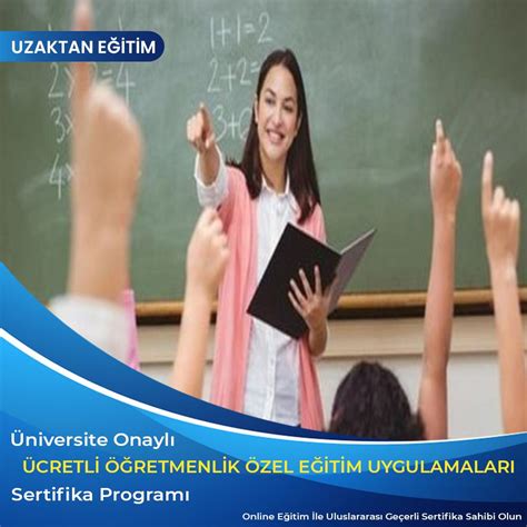 Ücretli Öğretmenler İçin Özel Eğitim Uygulama Sertifikası PsikoTerapi