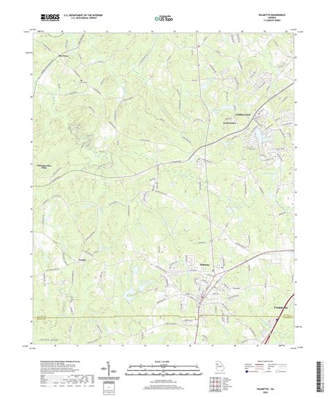 Palmetto Georgia US Topo Map – MyTopo Map Store