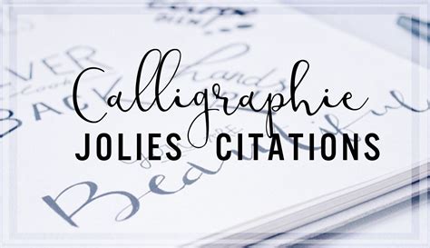 The Words Allegraphic Jolie S Citations Written In Cursive Ink