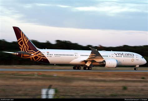 Aircraft Photo Of Vt Tsd Boeing Dreamliner Vistara