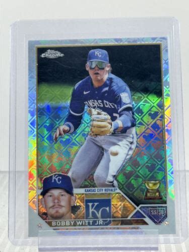 Bobby Witt Jr Topps Chrome Gold Cup Logofractor Royals Q Ebay