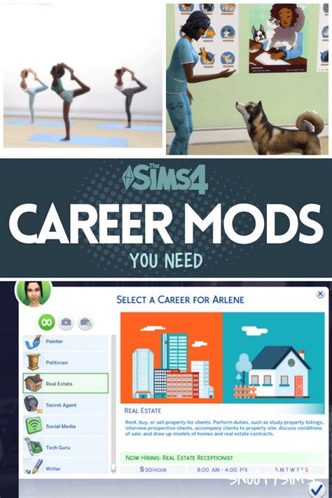 Top Sims 4 Job And Career Mods Sims 4 Jobs Sims 4 Skills Sims 4 Teen