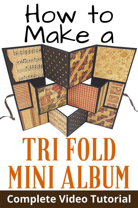 How To Make A Tri Fold Mini Album DIY Craft