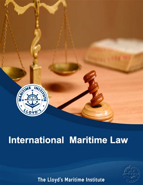 Lloyds Maritime Institute Maritime Law And Insurance