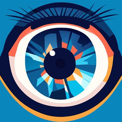 Ilustración vectorial de la anatomía del ojo Vector Premium