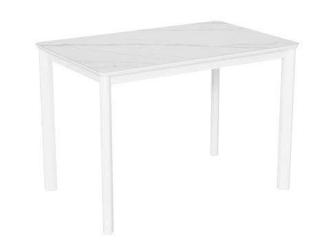Кухонный раскладной стол Римини, 120х80 (+40) керамика White Marble ...