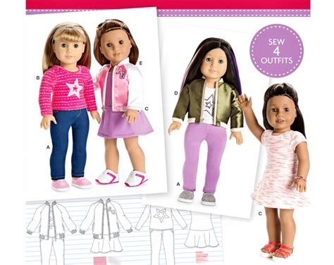 Sewing Pattern American Girl Clothes Pattern Ag Doll Clothes Pattern