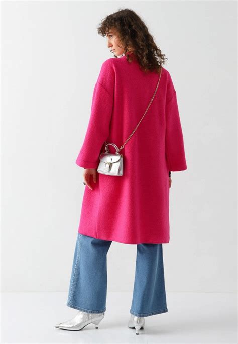 Пальто однобортное Passegiata, цвет: фуксия, MP002XW1CLP0 — купить в ...