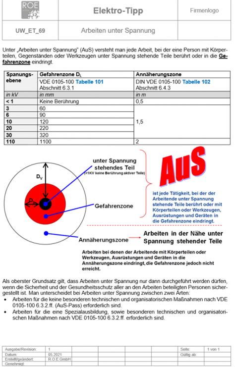 69 Arbeiten Unter Spannung R O E Online