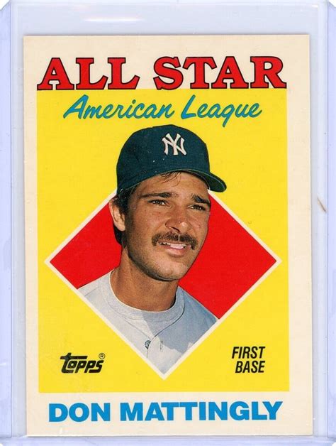 Don Mattingly Topps All Star Collector S Edition Tiffany Ny