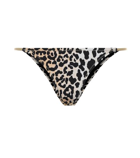 Hawn Leopard Print Bikini Bottoms In Beige Reina Olga Mytheresa