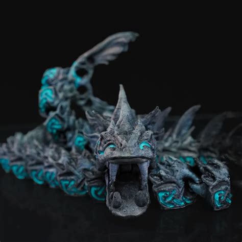 3d Printed Articulated Midgard Serpent Etsy