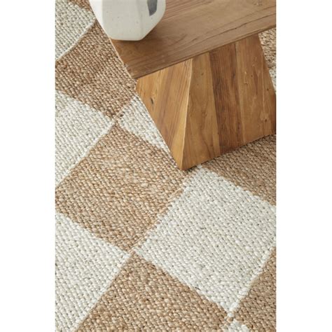 Network Rugs Clio Check Jute Rug Temple And Webster