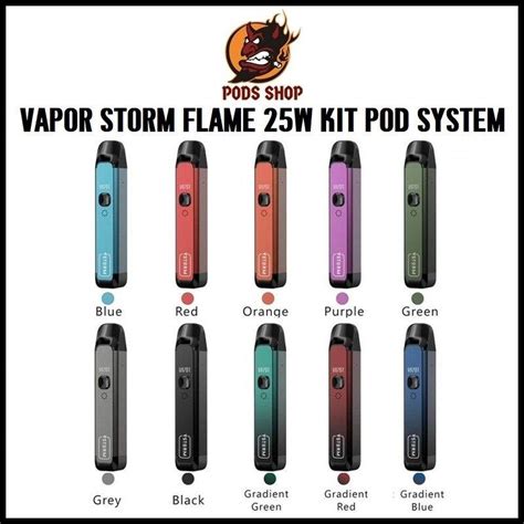 Vapor Storm FLAME 25W Kit Pod System บหรไฟฟา นำยาบหรไฟฟา Pod