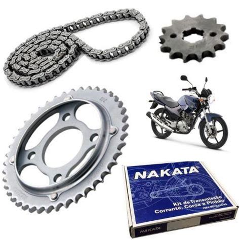 Kit Relação Transmissao Ybr 125 Factor 2003 a 2016 NAKATA Kit