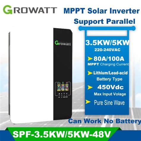 Growatt Pure Sine Wave Mppt Kva W Vdc V Off Grid Pv V