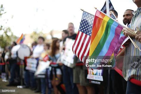 Pride Flag American Flag Photos And Premium High Res Pictures Getty