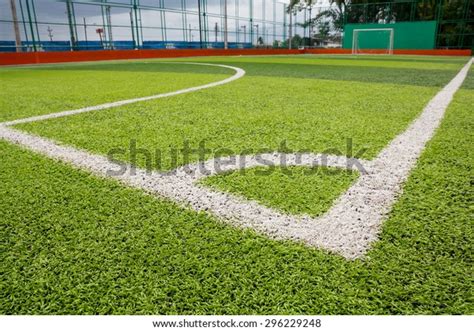 Artificial Turf Soccer Field Stock Photo (Edit Now) 296229248