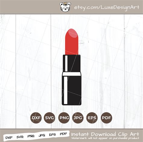 Lipstick Svg Red Lipstick Svg Silhouette And Cricut Etsy Hong Kong