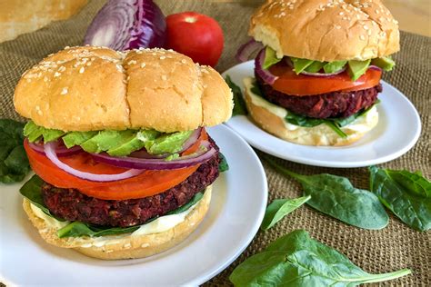 Delicious Vegan Beet And Black Bean Burgers Recipe Liv Body