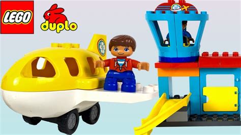 Lego Duplo Airport Playset With Airplane 🛩tower And Passengers Who Fly