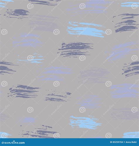 Seamless Gray Vector Handmade Abstract Brush Strokes Background Ink