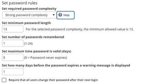 Setting Password Rules In Itslearning Itslearning Help Center