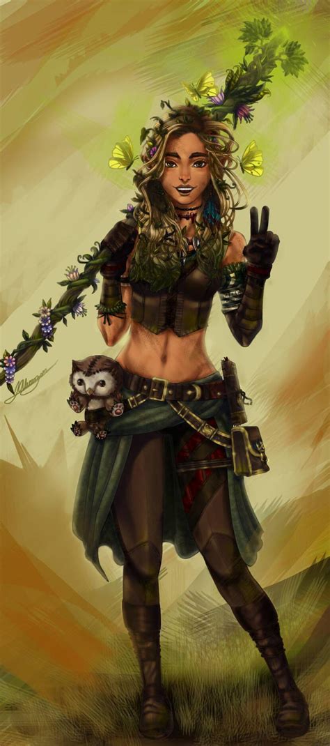 Sivani The Wood Elf Druid By 12345t67 On Deviantart