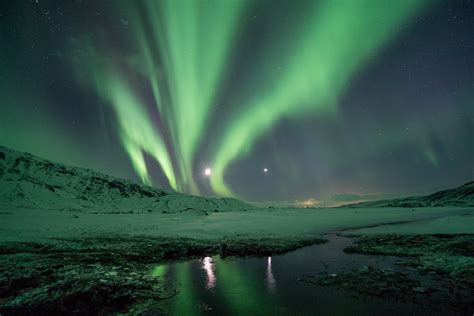 Download Starry Sky Winter Light Night Nature Aurora Borealis Winter ...