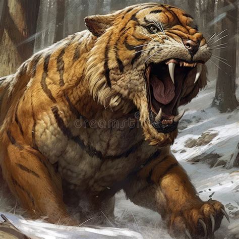 Saber Tooth Tiger Frozen