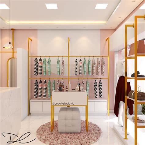 Shop Chic - Loja 1 - PROJETO • LOJA CHIC E ROSÊ CLOSET | Design de loja, Decoração de sala ...
