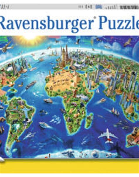 Puzzle Pc Xxl World Landmarks Map Xxl P Titan Games