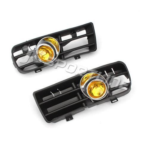 98 04 Vw Golf Mk4 Abs Yellow Front Grille Fog Light2pcsset