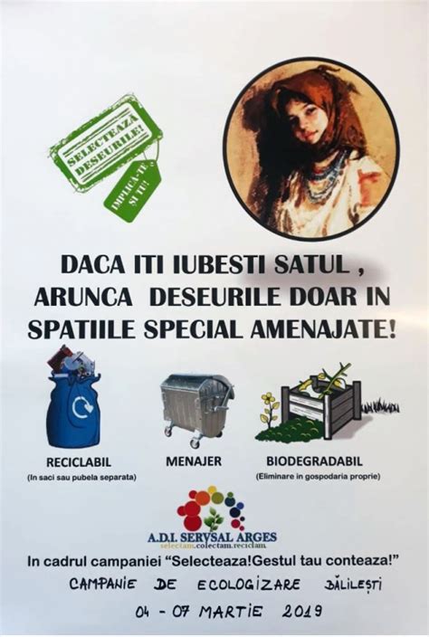 Campanie de Ecologizare in Bălilești în perioada 4 7martie 2019