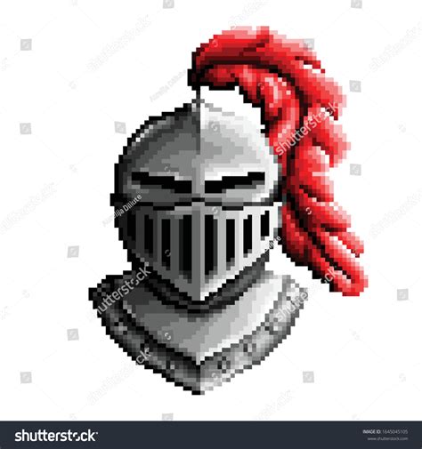 Pixel Art Knight Armor Helmet Vector Stock Vector (Royalty Free) 1645045105 | Shutterstock