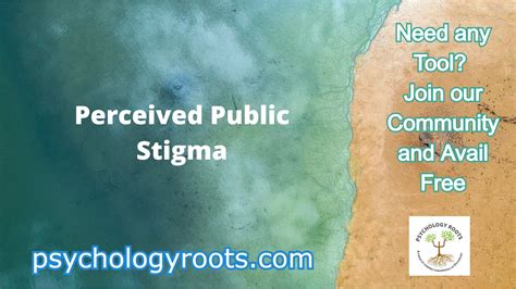 Perceived Public Stigma Scale Psychology Roots