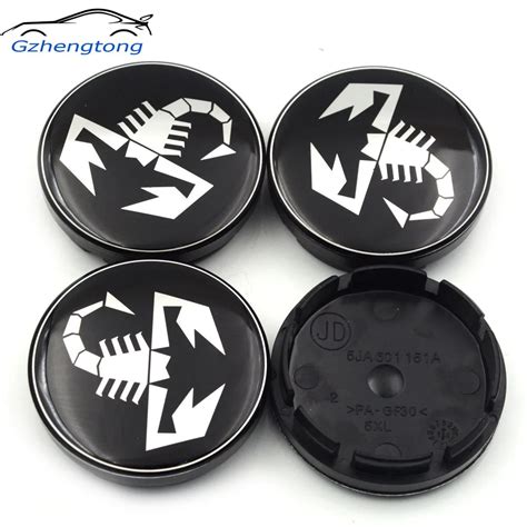 Gzhengtong Pc Lot Mm Abarth Logo Car Emblem Wheel Center Hub Cap Rim