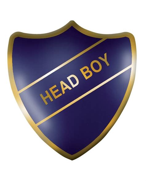 Head Boy Shield Badge, Red – Westcare Education Supply Shop