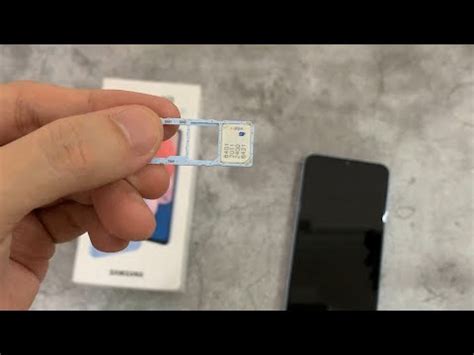 Samsung Galaxy A13 How To Insert The SIM Card Tutorial For The SIM