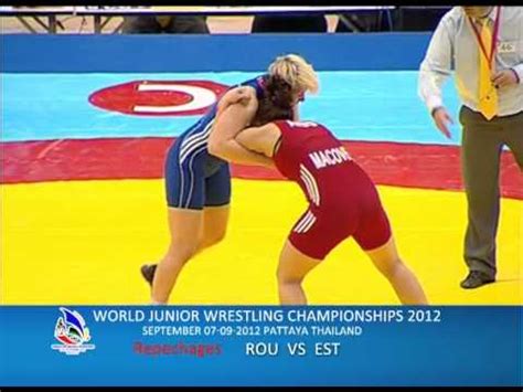 World Junior Wrestling Championships Rou Vs Est Youtube