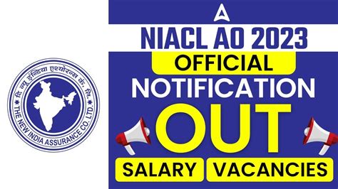 NIACL AO 2023 Notification Out NIACL AO Form Salary Vacancy Full