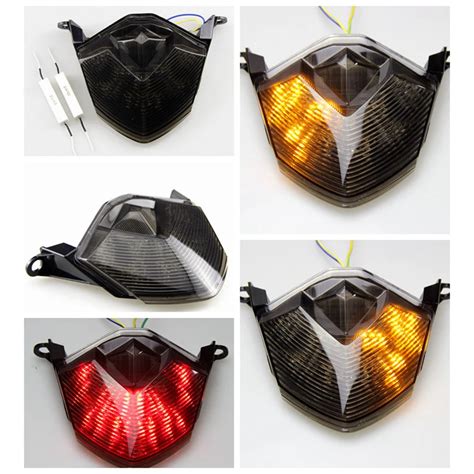 Motorcycle Integrated Led Brake Lamp Tail Light Assembly Turn Signal