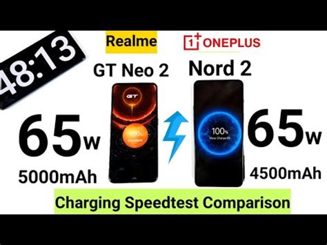 Realme Gt Neo Vs Oneplus Nord Charging Speedtest Comparison After