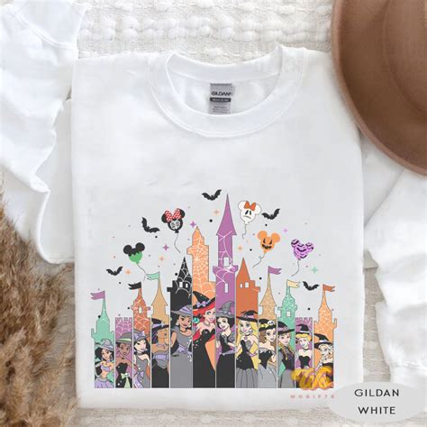 Disney Princess Halloween- Disney Castle Printed Shirt – wendyteesus