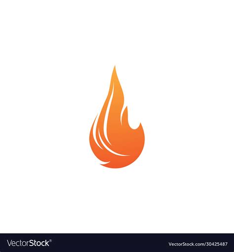 Fire symbol icon Royalty Free Vector Image - VectorStock