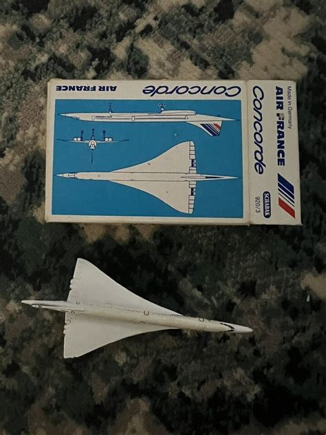 SCHABAK 920 3 CONCORDE AIR FRANCE 1 600 SCALE METAL MODEL BOXED FREE