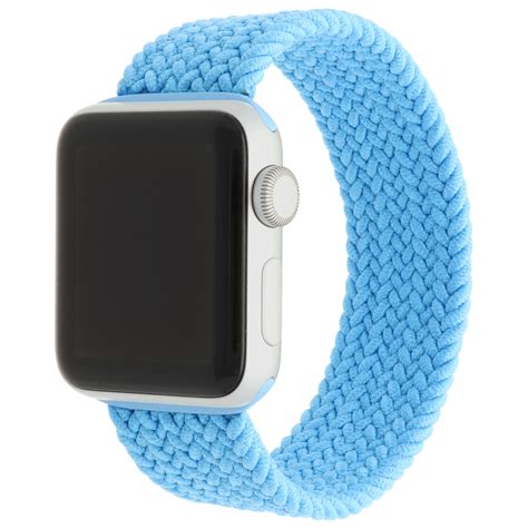 Bracelet Nylon Boucle Unique Tress Apple Watch Bleu Ciel