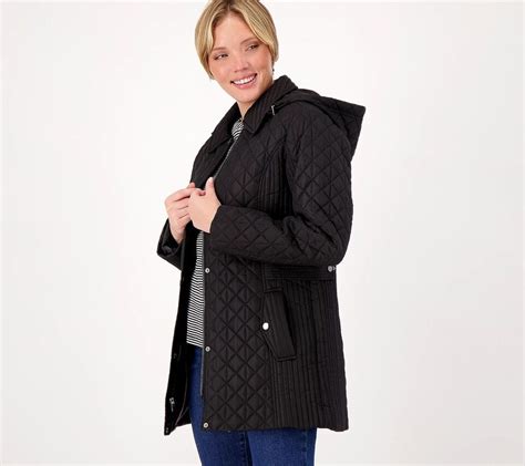 Nwt Isaac Mizrahi Live Quilted Coat Deep Sea X Ebay